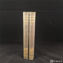 1854年《塞缪尔·巴特勒诗集》（全2卷），书脊烫金，布面精装大开本