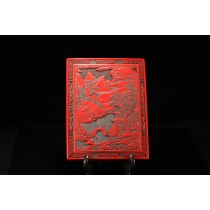 日本堆朱漆器文箱，书箱。昭和时期（1926-1989）