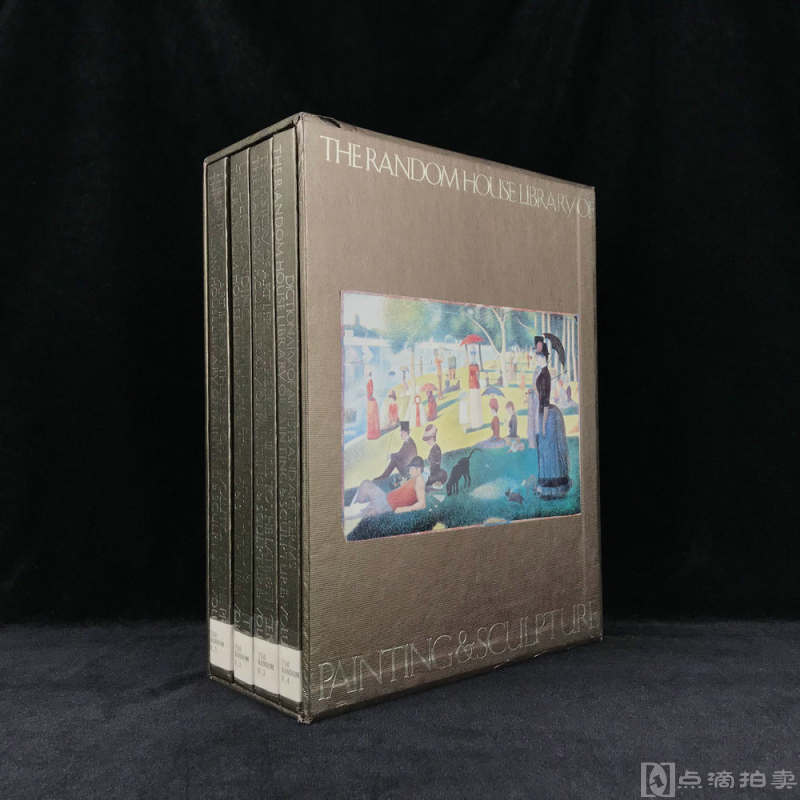 1981年，兰登书屋版《绘画与雕塑艺术》（全4卷），配大量插图，精装大开本带书匣