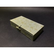 印材六七十年代“寿山石”狮钮【印材】一盒两方，大尺寸12*1.9CM，少见