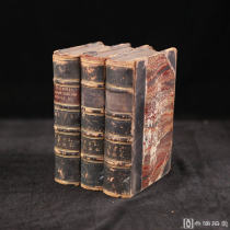 1845年，《乔治三世时期的政治家们》（全3卷），真皮精装，书脊标题烫金