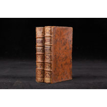 稀见！1740年巴黎出版《布道书》2册 棕色摩洛哥羊皮 书脊烫金 书口刷红