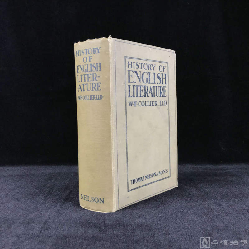 1920年，《英国文学史》，配插图，漆布面精装