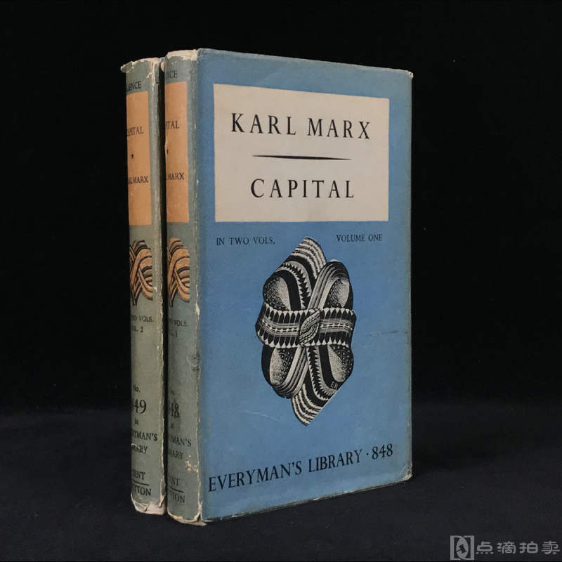 1939年，马克思《资本论》（全2卷），精装带书衣