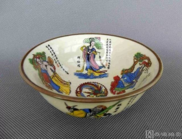 精美景德镇陶瓷器碟子碗白色小八仙碗摆件收藏 