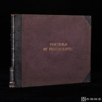 19世纪末20世纪初芝加哥出版《世界著名景观图集》1册全，3/4皮革拼接装帧，自然和艺术摄影集，约翰·斯托达德