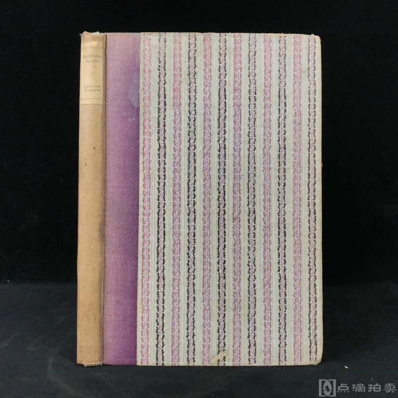 限量750册！1922年，劳伦斯·霍斯曼对话体政治小说《废黜》，漆布脊精装