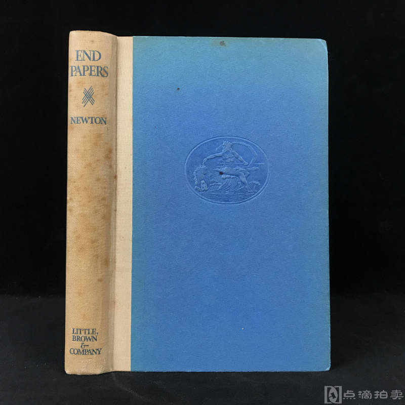 限量1351册作者签赠本！1933年，爱德华·纽顿《蝴蝶页》，9幅插图，含藏书票，漆布脊精装18开