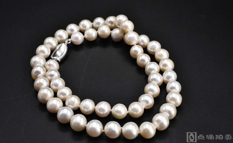 （Vd1675）《珍珠饰品》项链1条 925银扣 珍珠洁白、光滑 