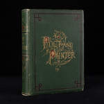 签赠本！内含大量金属版画！1878年纽约出版《诗人和画家》1册全，绿色漆布烫金压花装帧，三口刷金					