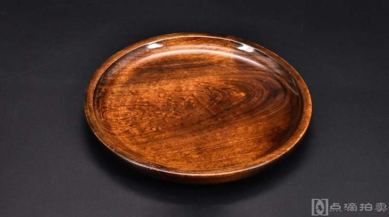 （P7507）《日本传统工艺漆器》圆盘一件 天然木胎漆器 无异味 品相较好 