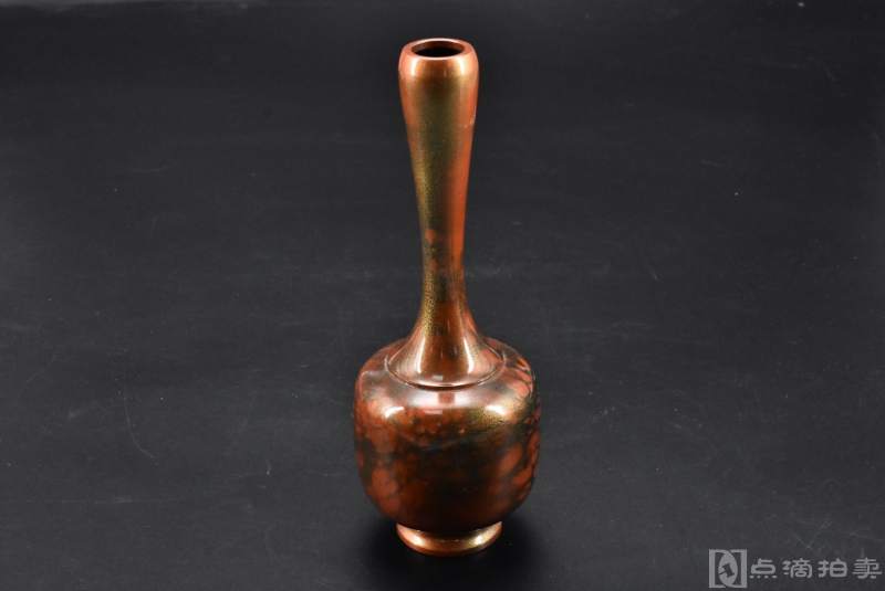 （P7474）日本购回《铜花瓶》精美花瓶一个