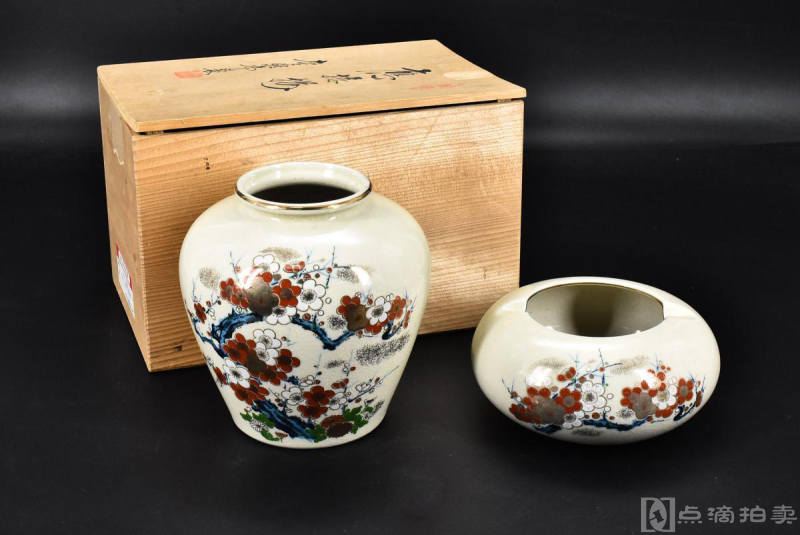 （P7530）幸雅堂制《日本传统工艺陶瓷器应接揃》原盒一套