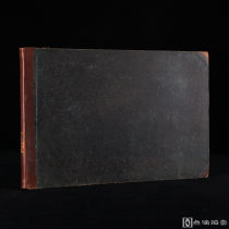 40幅整页金属版画！存世少！1849年伦敦出版《罗马古版画集》1册，签赠本，皮装。			