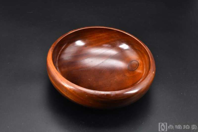 （P7662）《日本传统工艺漆器》圆钵一件 天然木胎漆器