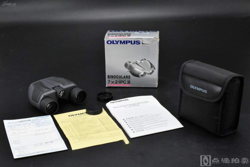 日本购回《OLYMPUS 奥林巴斯双筒便携望远镜》原盒一套 全新未使用 