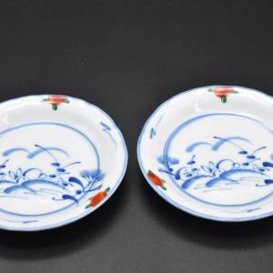 《日本传统工艺陶瓷器》圆盘两件