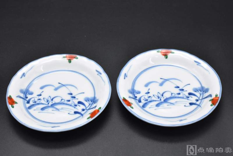 《日本传统工艺陶瓷器》圆盘两件