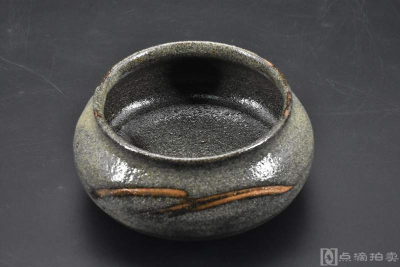 《日本传统工艺陶瓷器》陶瓷茶洗一件 功夫茶道建水配件 