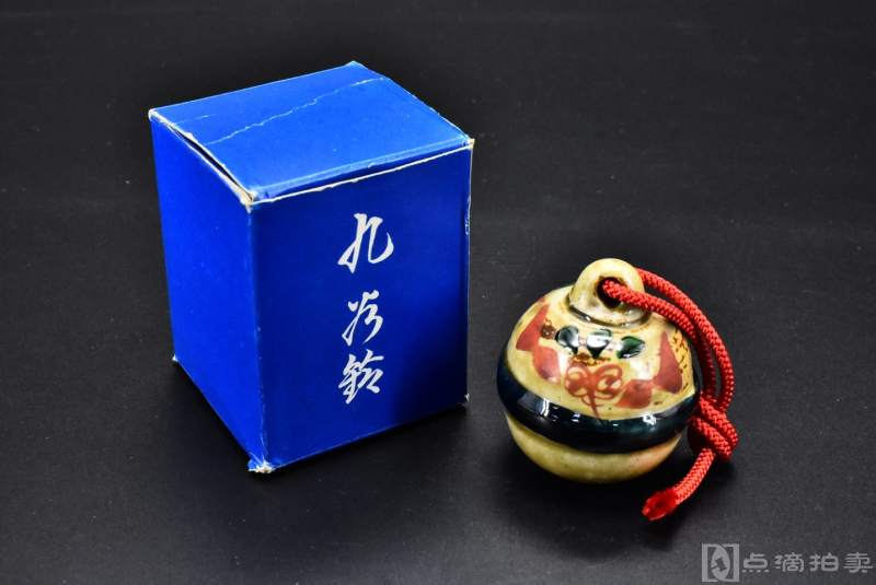 《日本九谷烧陶瓷器》铃铛一件