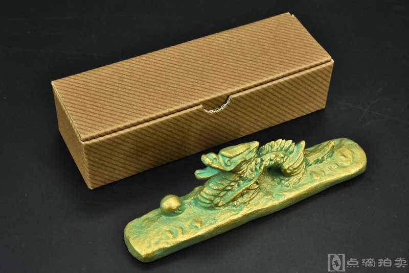 日本回购《生肖文镇》 原盒一件 铁制