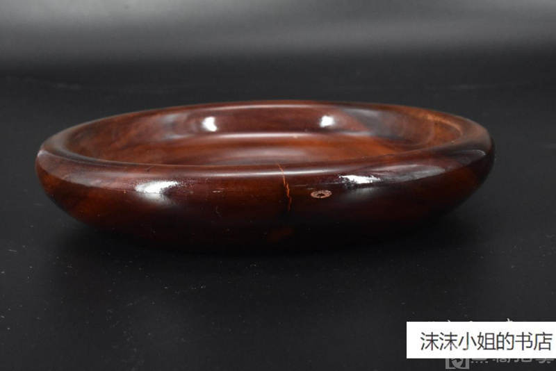《日本传统工艺漆器》一件 漆盘 圆盘 盛盘 