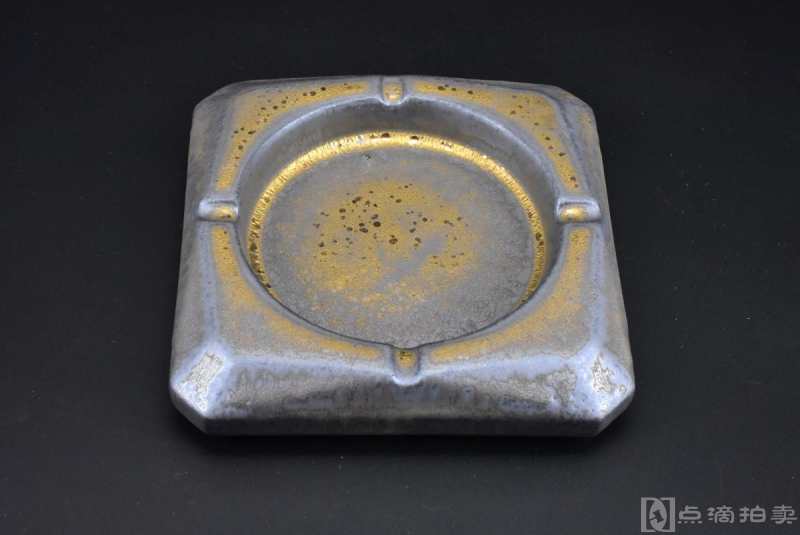 （P7993）《鎏金陶瓷烟灰缸》一件