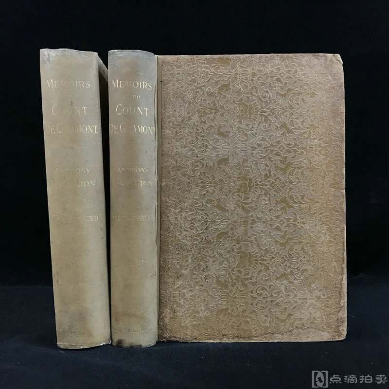 1889年 格拉蒙特伯爵回忆录（全2卷） 51幅插图 布脊精装18开
