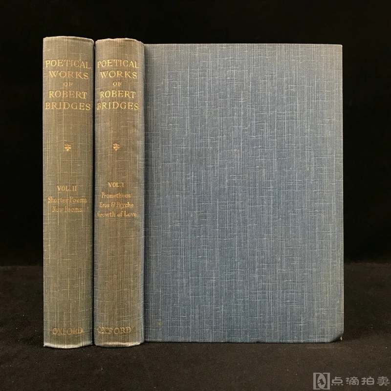 1898年 罗伯特·布里季诗集（全2卷） 布面精装32开