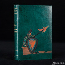 法国1920年L'édition D'art出版 《奥兰治纪尧姆传奇/La Légende de Guillaume D'Orange》绿色真皮精装 装帧精美