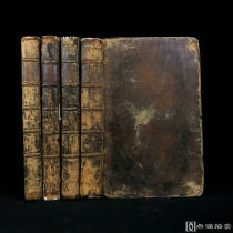 1778年，经典早期版本《托马斯·格雷诗集》（全4卷），含传记回忆录，卷1卷首配1幅肖像插图，全真皮精装，五层竹节背