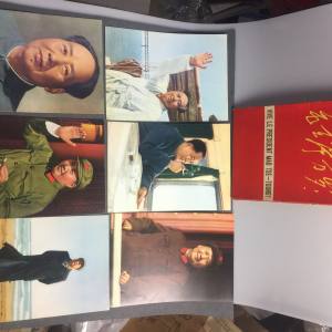 六七十年代毛主席画片带盒八张保存不错