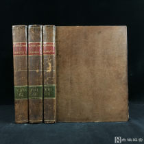 1769年，威廉·罗伯逊《查理五世在位时期史》（全3卷），4幅版画插图，全真皮精装，16开