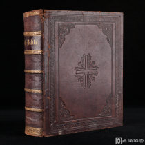 英国伦敦1850年Virtue and Co.,出版 约翰·布朗牧师 《自释圣经/The Self-Interpreting Bible》 真皮精装 三面刷金 内收金属版画40幅左右