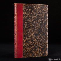 法国巴黎1895年Librairie Hachette出版 《莫里哀作品集/Oeuvres De Moliere》 拼皮精装 毛边本 画册