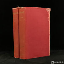 1900年，乔尔·库克《英格兰旅行回忆录》（全2卷），50幅插图，漆布精装，书顶鎏金