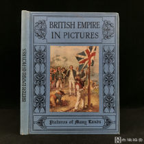 1924年，《英国风景图集》，58幅插图（32幅彩色），漆布精装18开，封面贴画