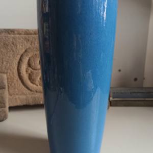 天蓝釉筒瓶