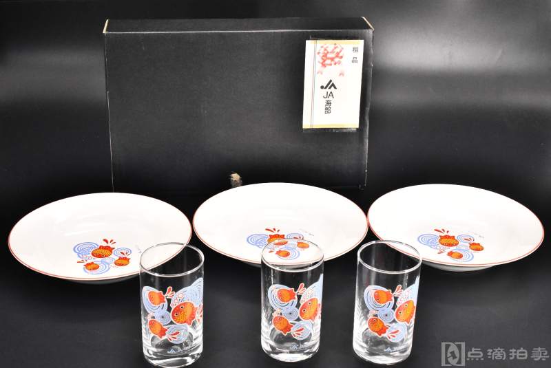 《日本著名品牌JA陶瓷器》一套  六件全 