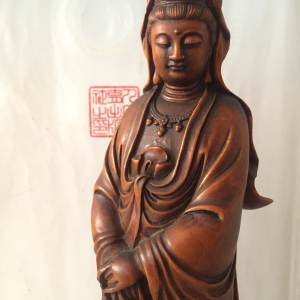 黄杨木雕菩萨像2
