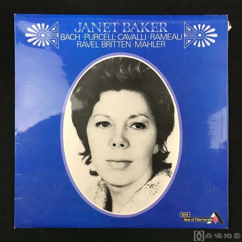 LP黑胶唱片 詹妮特·贝克演奏巴赫、珀塞尔、卡瓦利、拉莫、马勒等音乐家作品