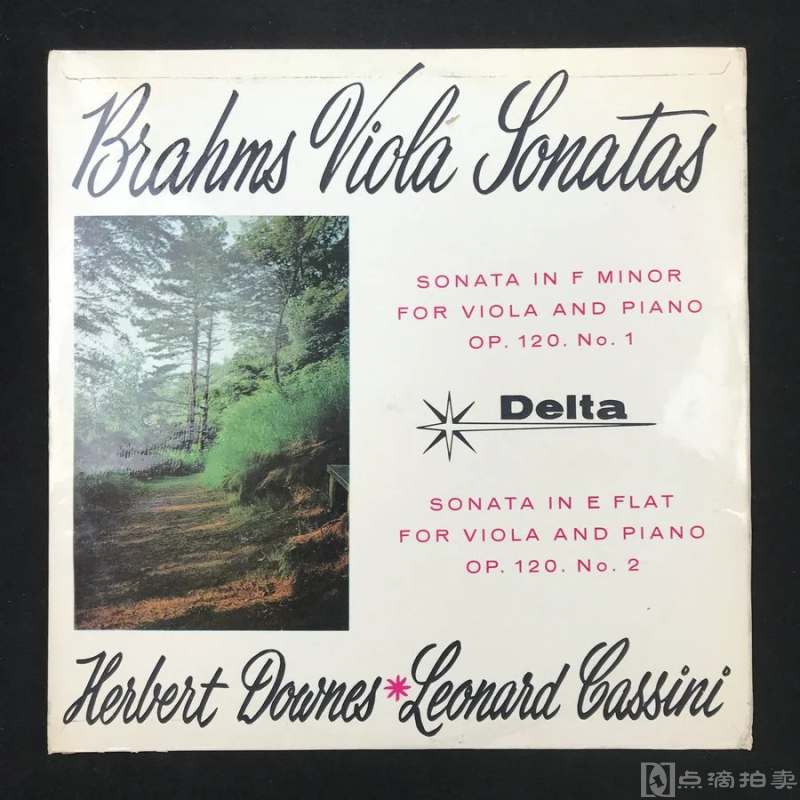 LP黑胶唱片 勃拉姆斯《单簧管和钢琴的两部奏鸣曲（1号f小调，2号降E大调）Op.120》